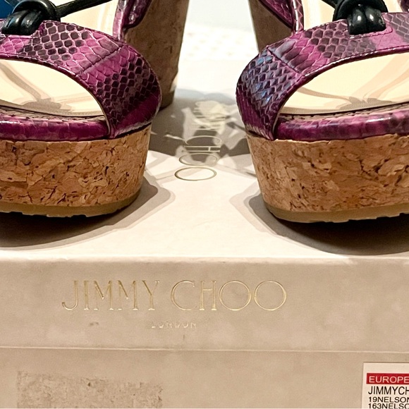 Jimmy Choo Purple Wedges - Picture 6 of 8